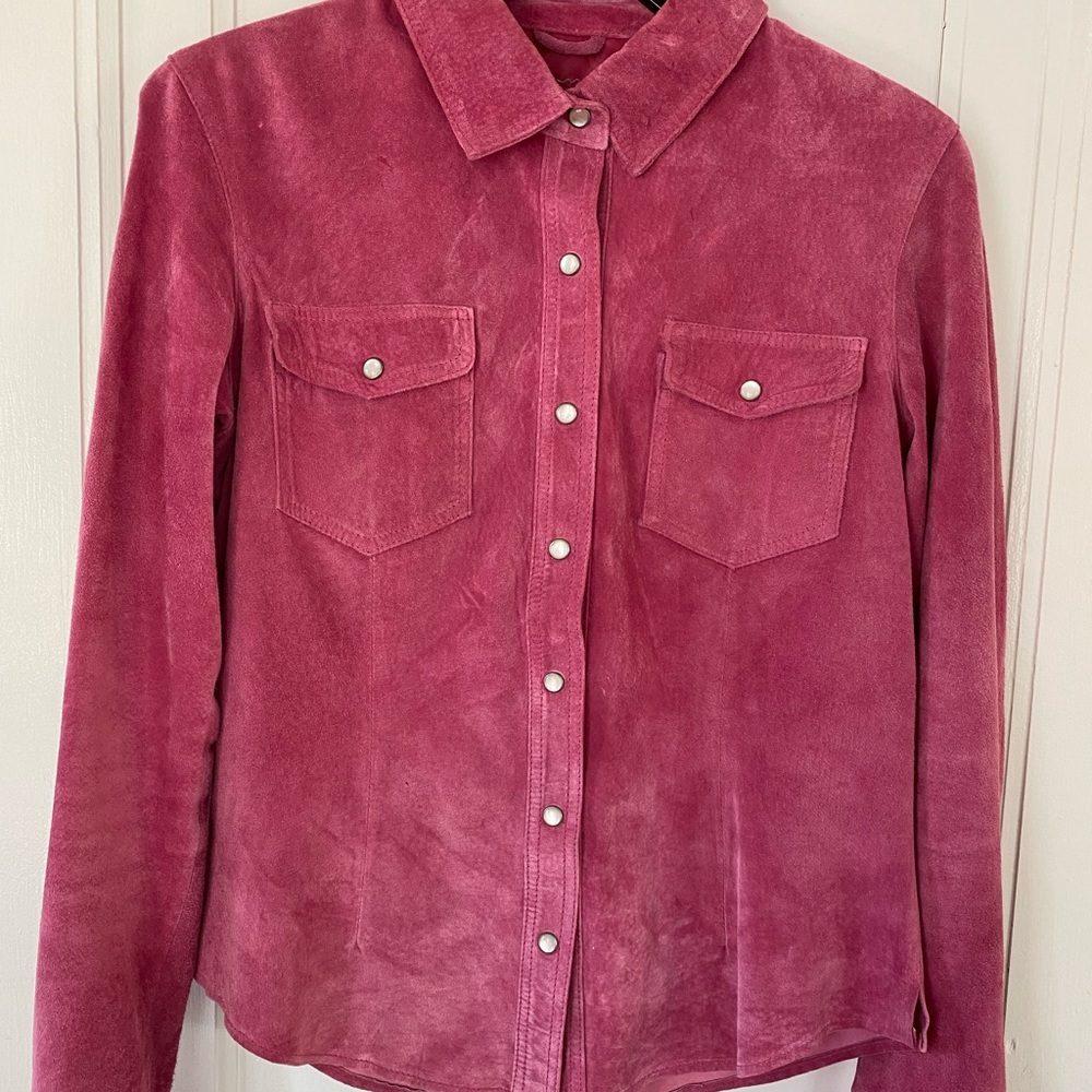Suede Pink Blouse